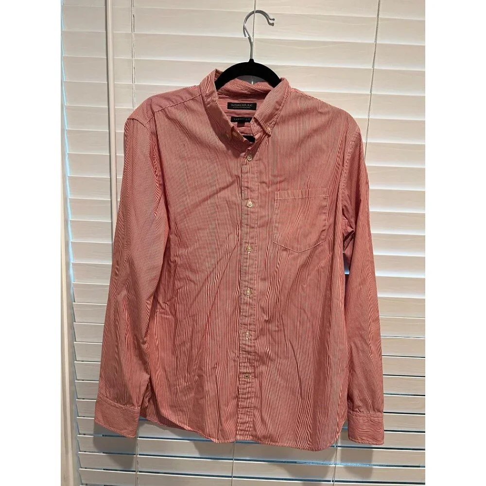Banana Republic Camden‎ Fit Long Sleeve Button Up Shirt - Size M